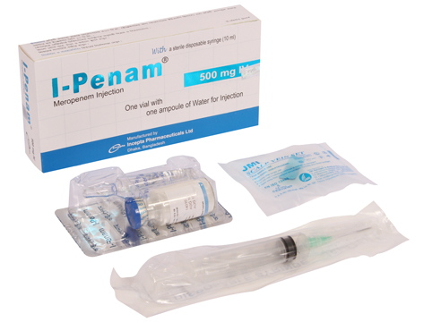 Picture of I-Penam 500mg IV injection or infusion